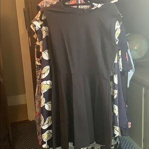 Black mini DVF dress